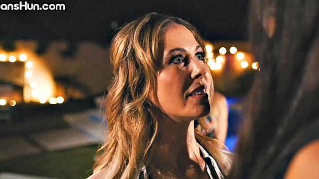 TS Asian ladyboy with bigboobs licks and fucks MILF pussy