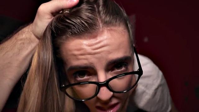 Sinful upskirt 21yo deepthroating bae before getting fucked