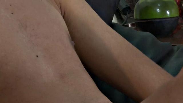 Our featured solo boy of the week is Adrian, who sits on a sofa and starts looking at porn on his phone. With the shirt off and pants unzipped, he takes hold of his growing uncut cock.