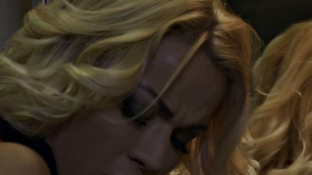 Petite lesbians assfingering in 3some