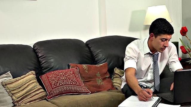 College Latin jock sucked and pounded by DILF until he jizzes