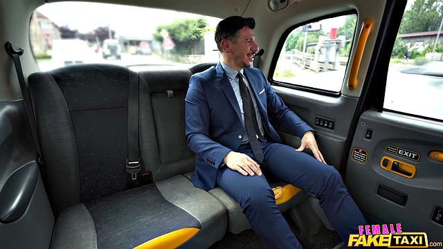 Suited, Cums in her Mouth