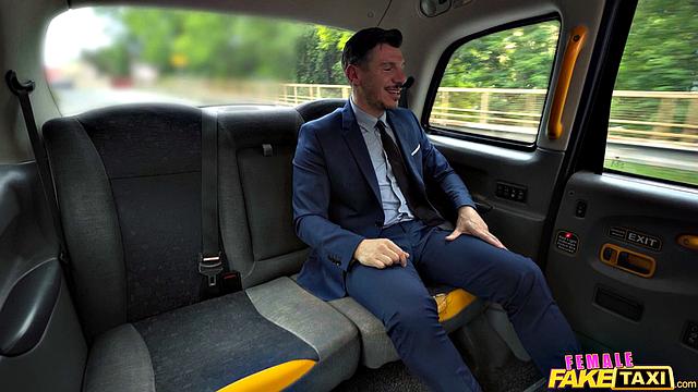 Suited, Cums in her Mouth