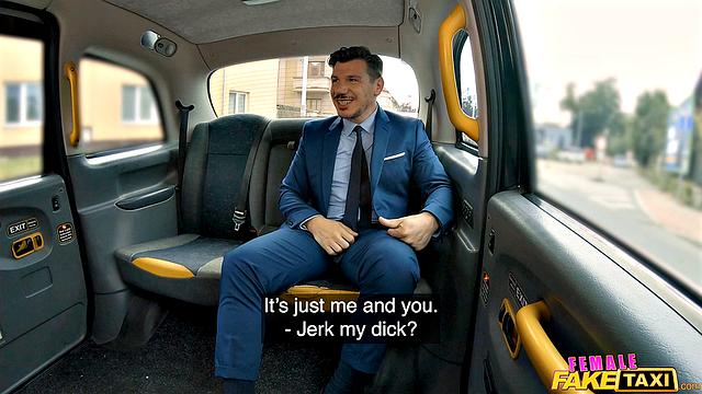 Suited, Cums in her Mouth