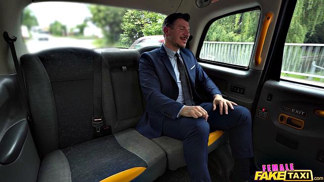 Suited, Cums in her Mouth