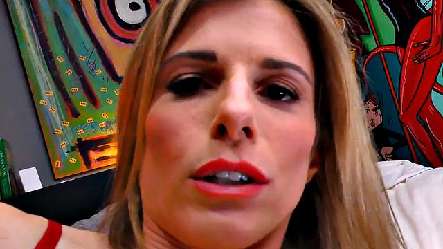 Perfect busty MILF in lingerie fucked in POV