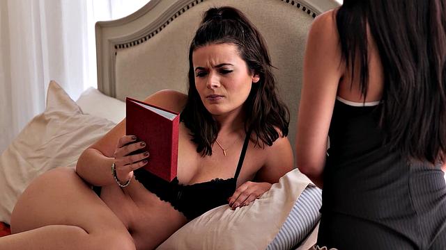 Slip Babe Calms Confused Girlfriend with Her Warm Tongue - GirlfriendsFilms