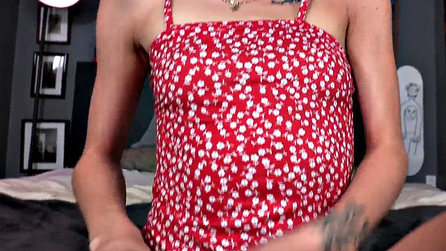 POV perky titted amateur bouncing