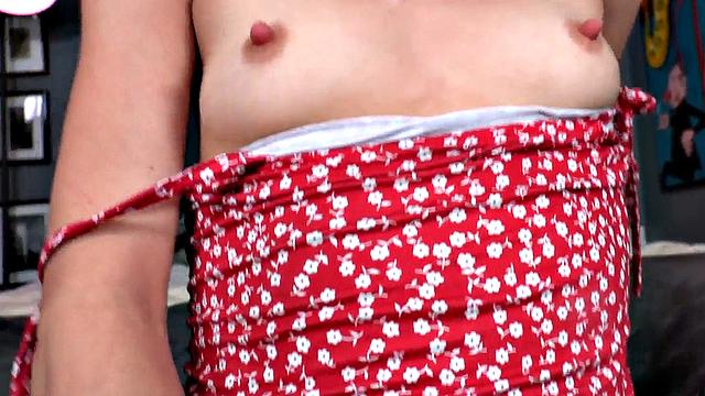 POV perky titted amateur bouncing