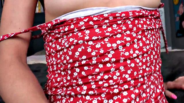 POV perky titted amateur bouncing