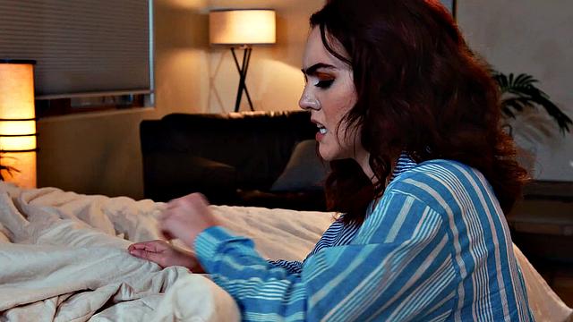 GIRLSWAY - Bored Brunette Wants Stepmom's Attention! Devours & Rough Rides Her Pussy