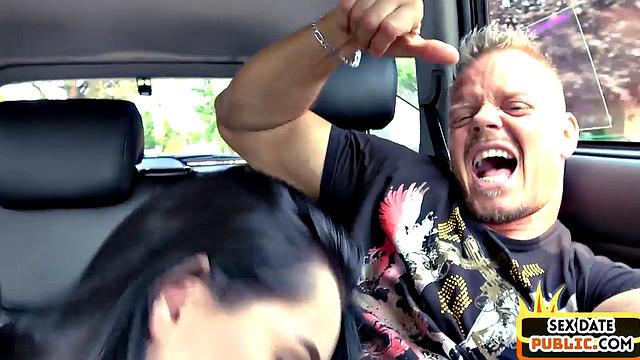 Public German amateur enjoys POV fucked