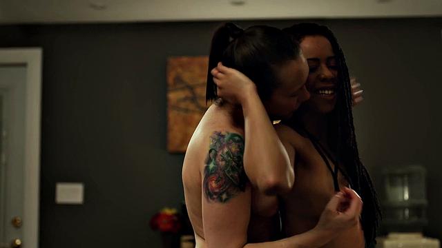 Black lesbian prison guard pussylicked and fingered