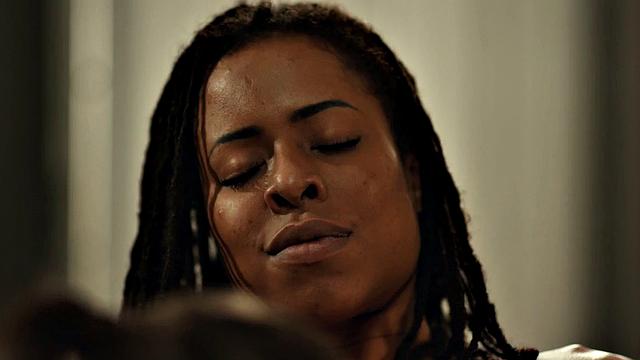 Black lesbian prison guard pussylicked and fingered