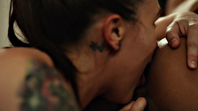 Black lesbian prison guard pussylicked and fingered