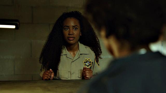 Black lesbian prison guard pussylicked and fingered