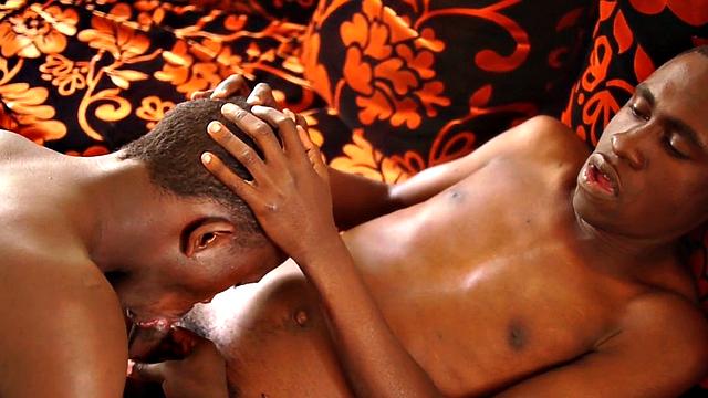 African twink enjoys anal pleasure by BFs cock