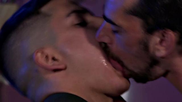 Derek has joined his daddy for a raw romp and it isn't long before he's sucking on Dean's cock. Daddy fingers Derek's ass, letting him know where that dick is going.