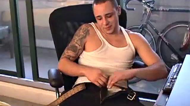 Bradley is back in front of the cameras for another hot solo. This hunk is so turned on by the internet porn he's watching, he whips his cock out and goes right to work.