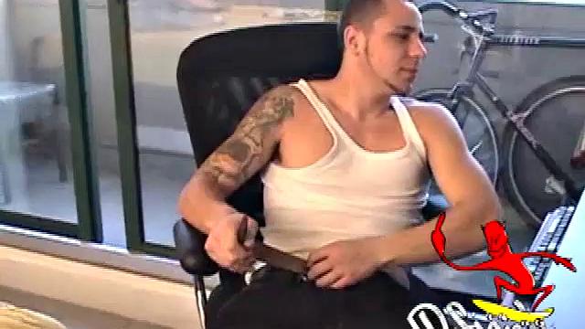 Bradley is back in front of the cameras for another hot solo. This hunk is so turned on by the internet porn he's watching, he whips his cock out and goes right to work.