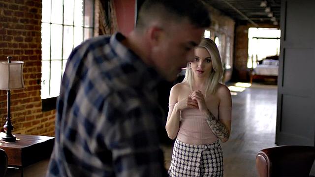 Petite alternative 21yo stepdaughter gets smashed by stepdad