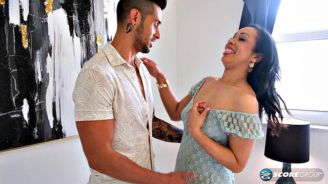 Now 51, hot little Phoenix Angel deep-throats and sucks young cock