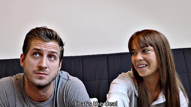 HUNT4K. Man for cash fucks girl who needed a place to stay with BF