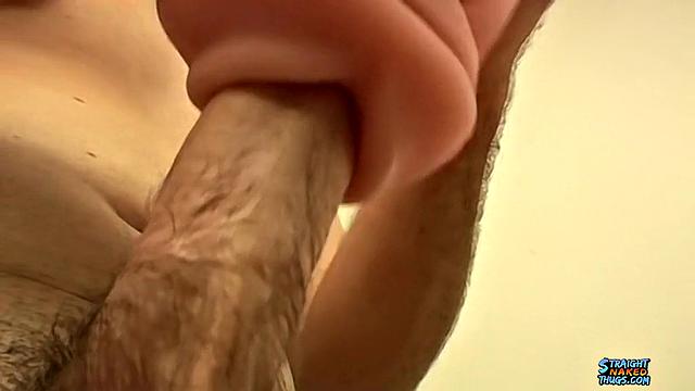 Shaggy, Straight, Amateur Guy Tries a Sex Toy - TrikinMatt