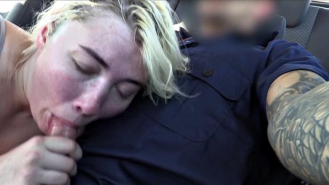 British Blonde Fucked in Spain by a Cop