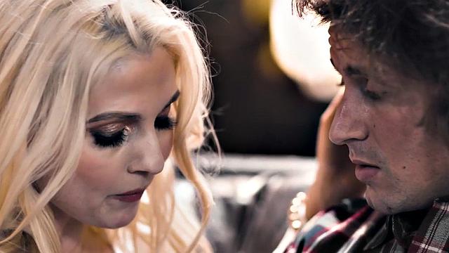 Kinky blonde MILF with big tits enjoys steamy sex with a hung stud