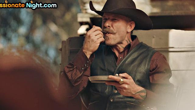 Stable cowboy sex with busty asian