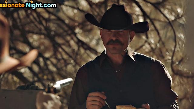 Stable cowboy sex with busty asian