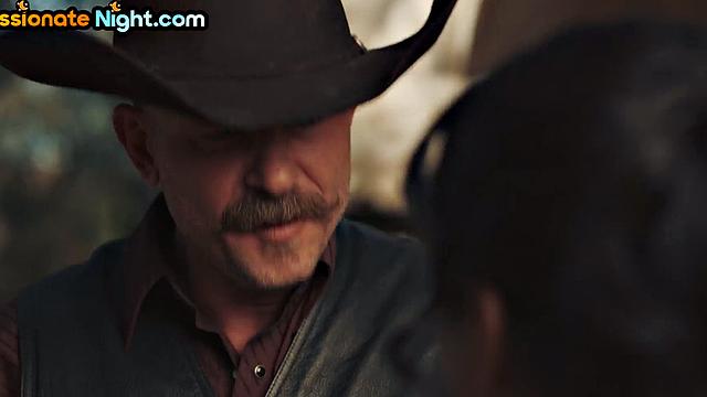 Stable cowboy sex with busty asian