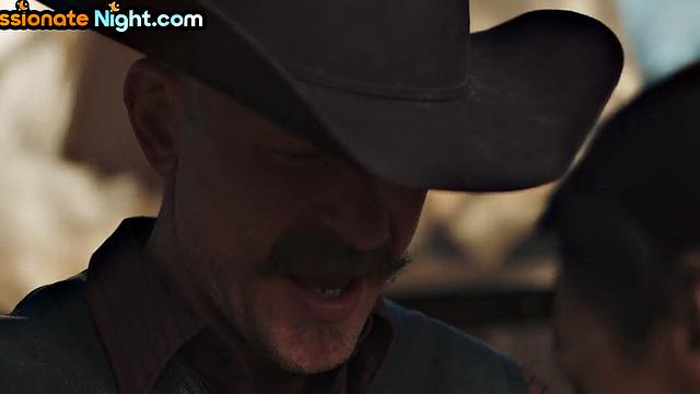 Stable cowboy sex with busty asian