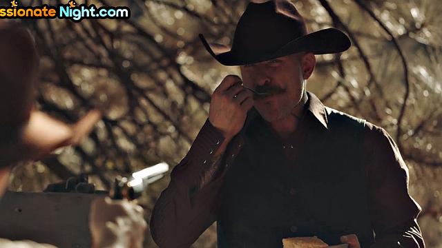 Stable cowboy sex with busty asian