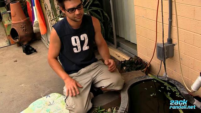 Zack Randall Self-Sucks in the Garden