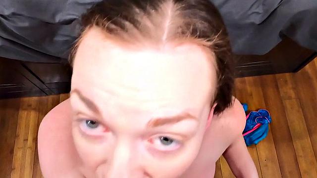 Bigtit stepteen blows and titty fucks before sex