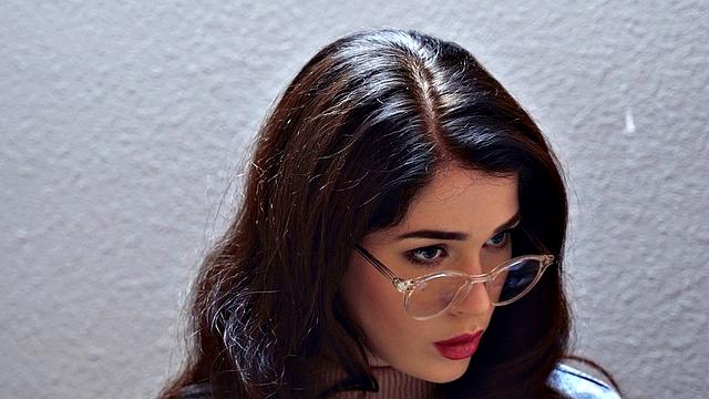 Blonde and brunette lesbians in high heels and glasses enjoy pussy licking, pussy fingering, face sitting and more