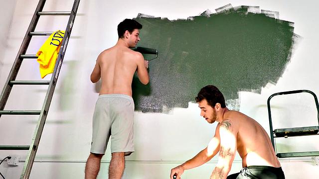 Seduced jock rides sturdy top indoors before being bent over