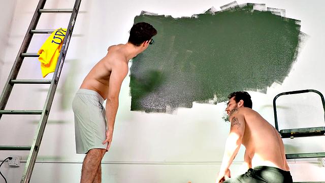 Seduced jock rides sturdy top indoors before being bent over