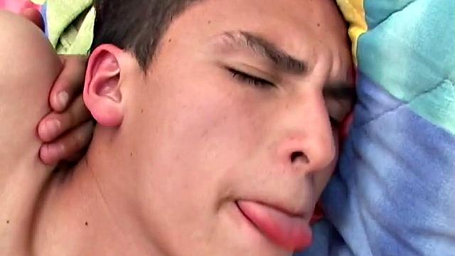 Young Latinos Fabio and Anderson are rolling around on the bed kissing as they strip each other out of their clothes. Before the pants are off, each has enjoyed a taste of the other's cock, and the exchange continues once they are naked.