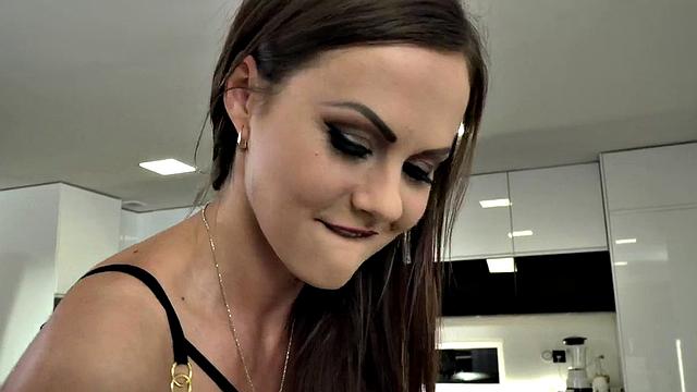 Anal babe in lingerie and high heels assfucked by BF