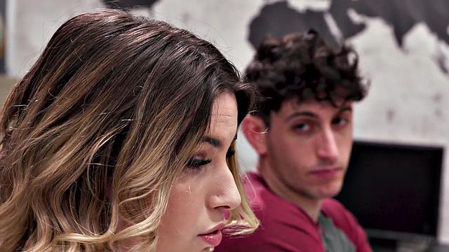 Creampied hairy bush teacher in trio with alumni