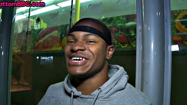 Ebony picked up and banged in public laundry service