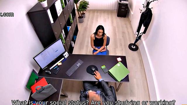 LOAN4K. Lady is owned by the horny loaner to get a mortgage loan