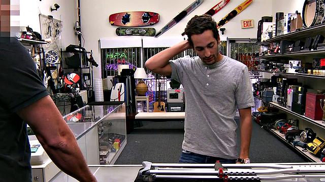 Customer fucked by gay boss in office in asshole