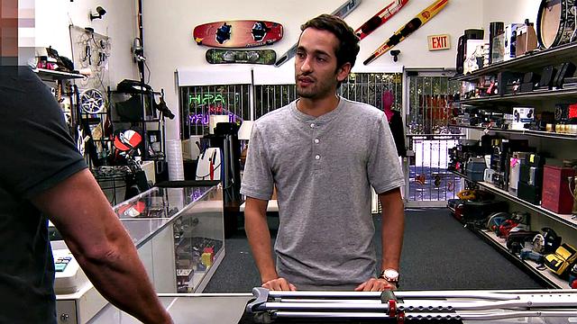 Customer fucked by gay boss in office in asshole