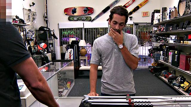 Customer fucked by gay boss in office in asshole