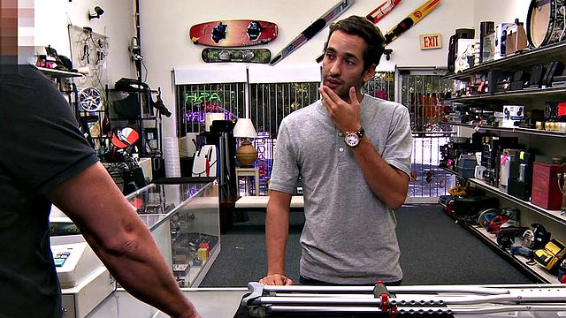 Customer fucked by gay boss in office in asshole