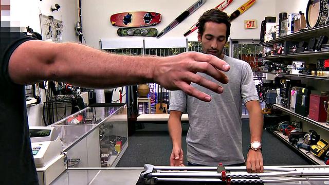 Customer fucked by gay boss in office in asshole